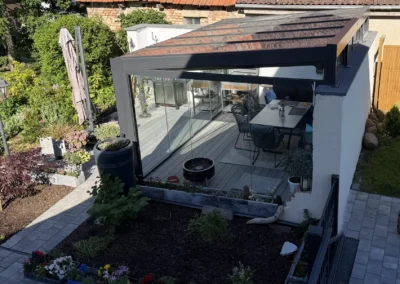 Terrasse, die auch im Winter nutzbar ist