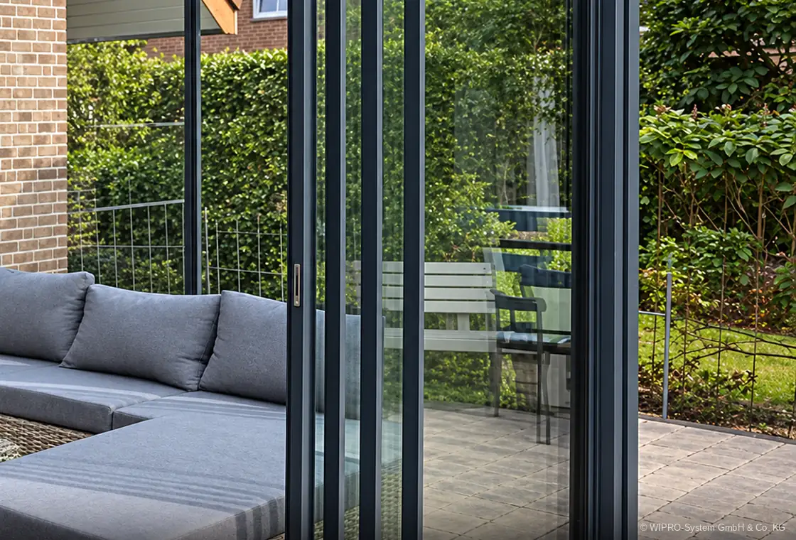 Seitenelemente für Terrassendächer